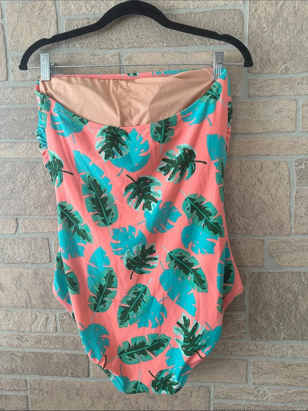 J.CREW FACTORY Printed strapless one-piece swimsuit Like New - Picture 5 of 8